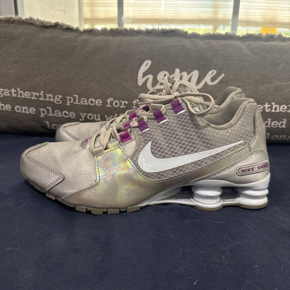 2016 Nike Shox Avenue SE Silver Blue Tint Violet 844131-002 Size 10